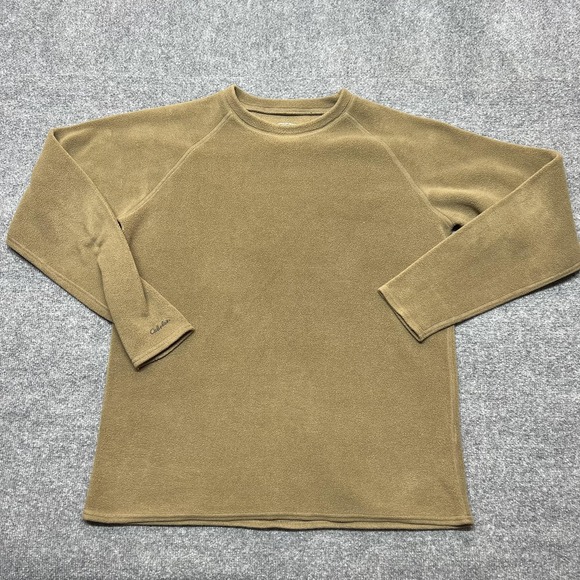 Cabela's Other - Cabela's Fleece Pullover Mens LT Beige Long Sleeve Crewneck Shirt Outdoor